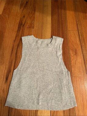 Gray Ribbed Tank